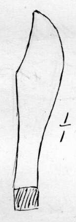 Kleines Messer aus Blech