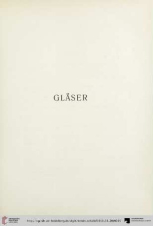 Gläser (Nr. 270-326)