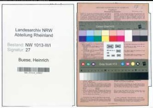 Entnazifizierung Heinrich Buese , geb. 16.05.1883 (Kalkulator)