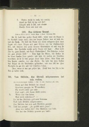 110. Vom Büblein, das überall mitgenommen hat sein wollen.