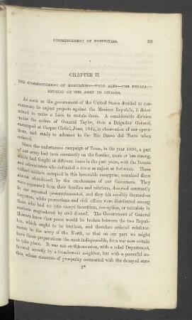 Chapter II. The Commencement Of Hostilities - Palo Alto - The Resaca - Retreat Of The Army To Linares