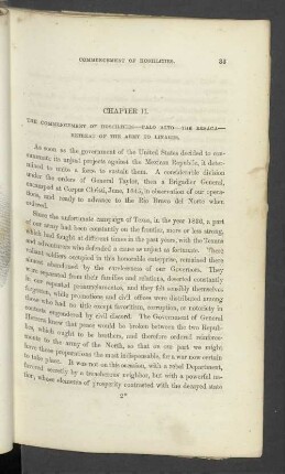 Chapter II. The Commencement Of Hostilities - Palo Alto - The Resaca - Retreat Of The Army To Linares