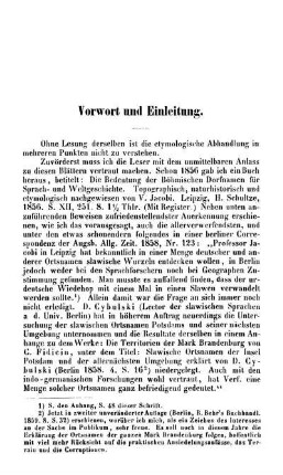 Vorwort und Einleitung.