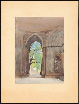 Moschee-Tor, Delhi: Perspektivische Ansicht