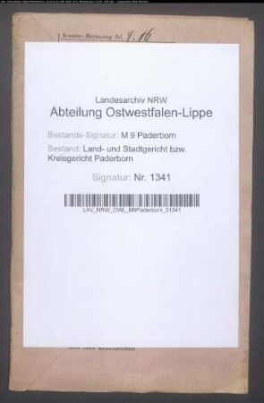 Erblasser: Tölle, Elisabeth, geb. Isermann; Ehepartner: Tölle, Franz:
