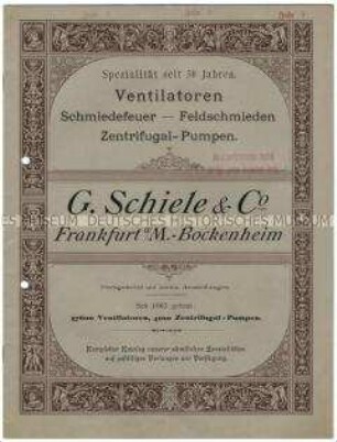 Ventilatoren, Pumpen und Exhaustoren