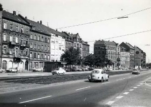 Privatgebäude, Straßen und Plätze in Karlsruhe. Kapellenstraße
