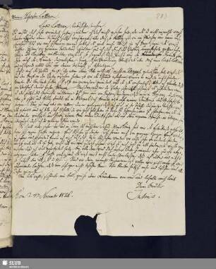 Bl. 283. SvC, Julius an SvC, Charlotte