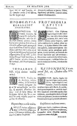 Protheoria Capitis Undecimi.