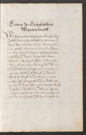 Heugel'scher Wappenbrief, dt.
