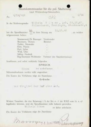 Hönes, Wilhelm