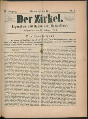 Nr. 4. Ausgegeben am 15. Februar 1876.