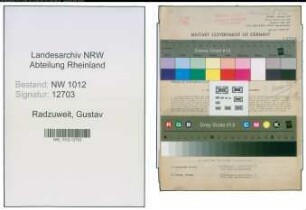 Entnazifizierung Gustav Radzuweit , geb. 26.09.1887 (Schmelzmeister)