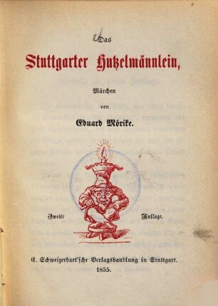 Das Stuttgarter Hutzelmännlein : Märchen