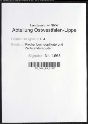 Kirchenbuchduplikate der katholischen Gemeinde (GHT 1870). (Gemeinde: Benninghausen, katholische Gemeinde)