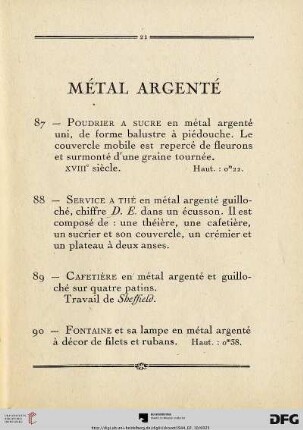 Métal argenté (Nr. 87-126)