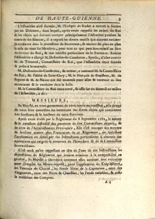 Procès-verbal des séances de l'Assemblée Provinciale de Haute-Guienne. 1784. Dans les mois de novembre & de décembre