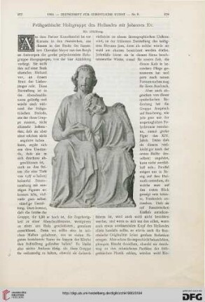 Frühgothische Holzgruppe des Heilandes mit Johannes Ev.