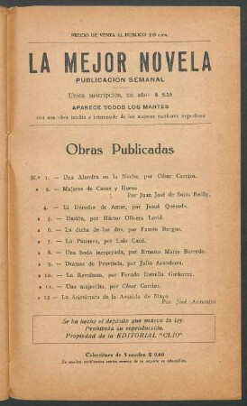 Obras publicadas