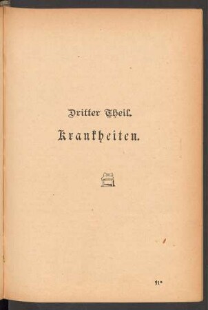Dritter Theil. Krankheiten
