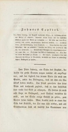 Zehntes Capitel