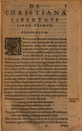De libertate christiana : libri XV