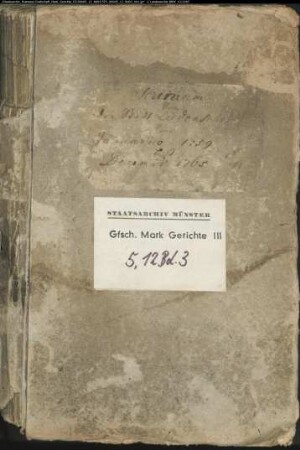Belege zum Hypothekenbuch ("Scrinium") der Stadt Lüdenscheid Bd. 3
