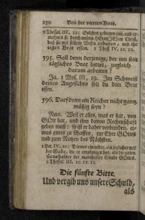 Die fünfte Bitte. Und vergib uns unsereSchuld, als wir vergeben unsern Schuldigern.