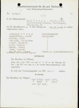 Lange, Paul