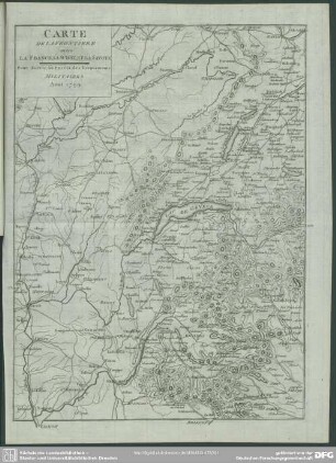 Carte De La Frontiere entre La France, La Suisse, Et La Savoye