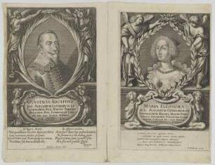 Bildnis des Guvstavus Adophvs von Schweden und Bildnis der Maria Eleonora von Schweden