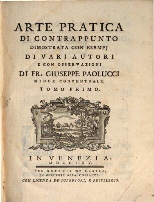 Arte Pratica Di Contrappunto, 1