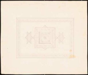Villa, Kairo (?): Deckengestaltung geometrische Ornamentik