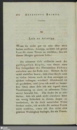 28. Lais an Aristipp