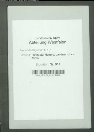 Obligation zugunsten des Kapitels zu Herford