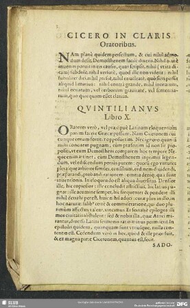 Quintilianus Libro X.