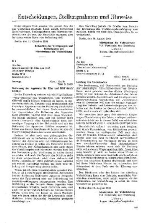 Leistung von Überstunden : E 2 ; [Entscheidungen, Stellungen und Hinweise]