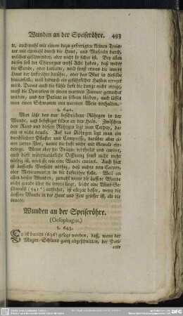 Wunden an der Speiseröhre. (Oesophagus.)