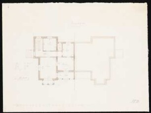 Unbekannte Doppelvilla: Grundriss EG