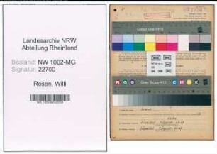 Entnazifizierung Willi Rosen , geb. 14.04.1893 (Fahrer)