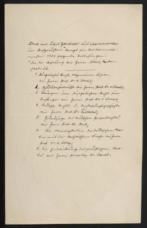 gehörte Vorlesungen Sommersemester 1903
