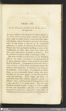 Chap. VII. On the Characters and Forms of Strata, and on Stratification