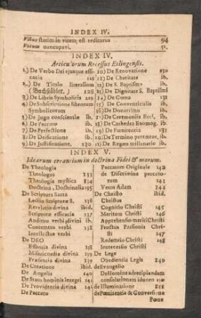 Index IV.