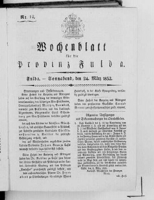 Nr. 12, Ausgabe vom 24. März 1832