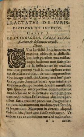 Tractatus de Iurisdictione et imperio