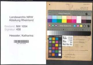Entnazifizierung Katharina Hesseler , geb. 19.06.1879 ()