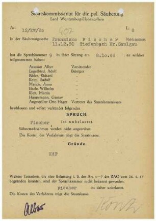 Fischer, Franziska