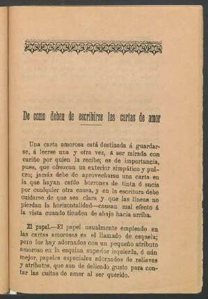 De como deben de escribirse las cartas de amor