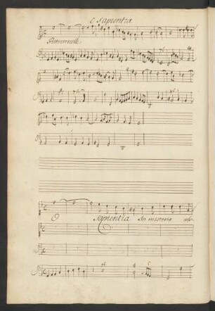 O sapientia in misterio; V (3), vl, bc; g-Moll; LWV 77-11