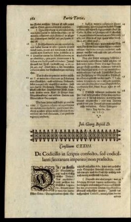 Consilium CXXIII.